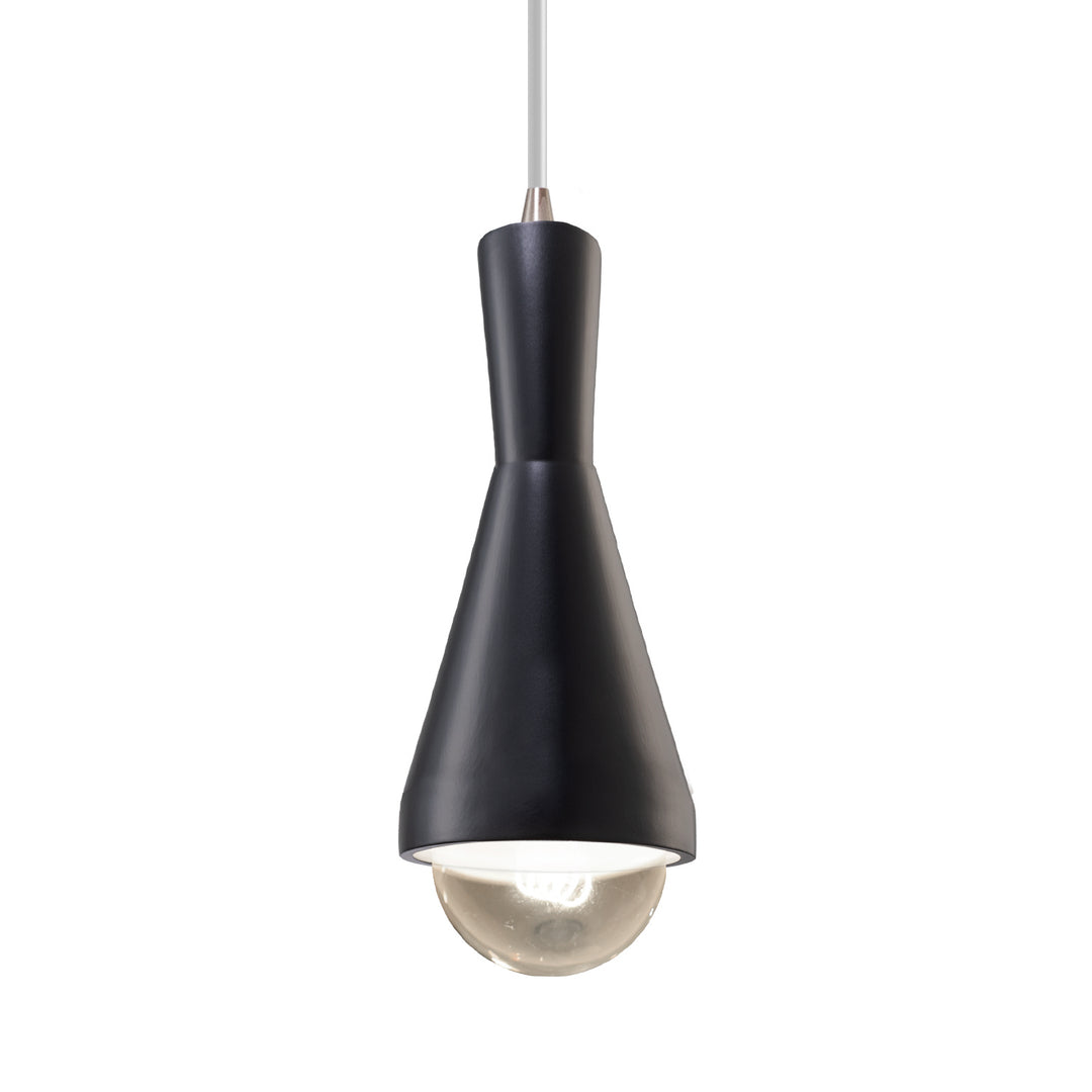 Justice Designs Radiance CER-6520-CRB-NCKL-WTCD Pendant Light - Carbon - Matte Black