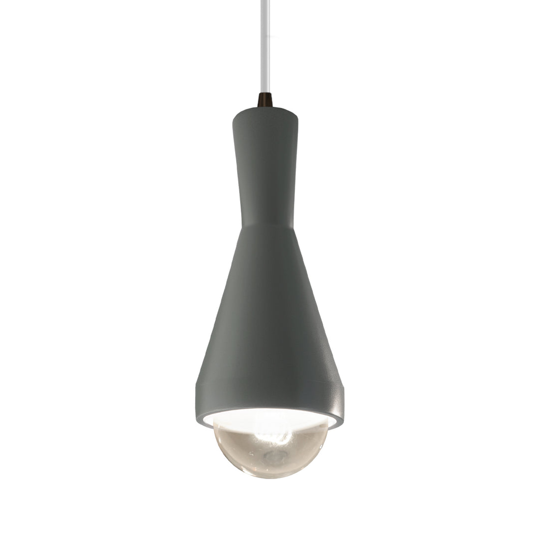 Justice Designs Radiance CER-6520-PWGN-DBRZ-WTCD Pendant Light - Pewter Green