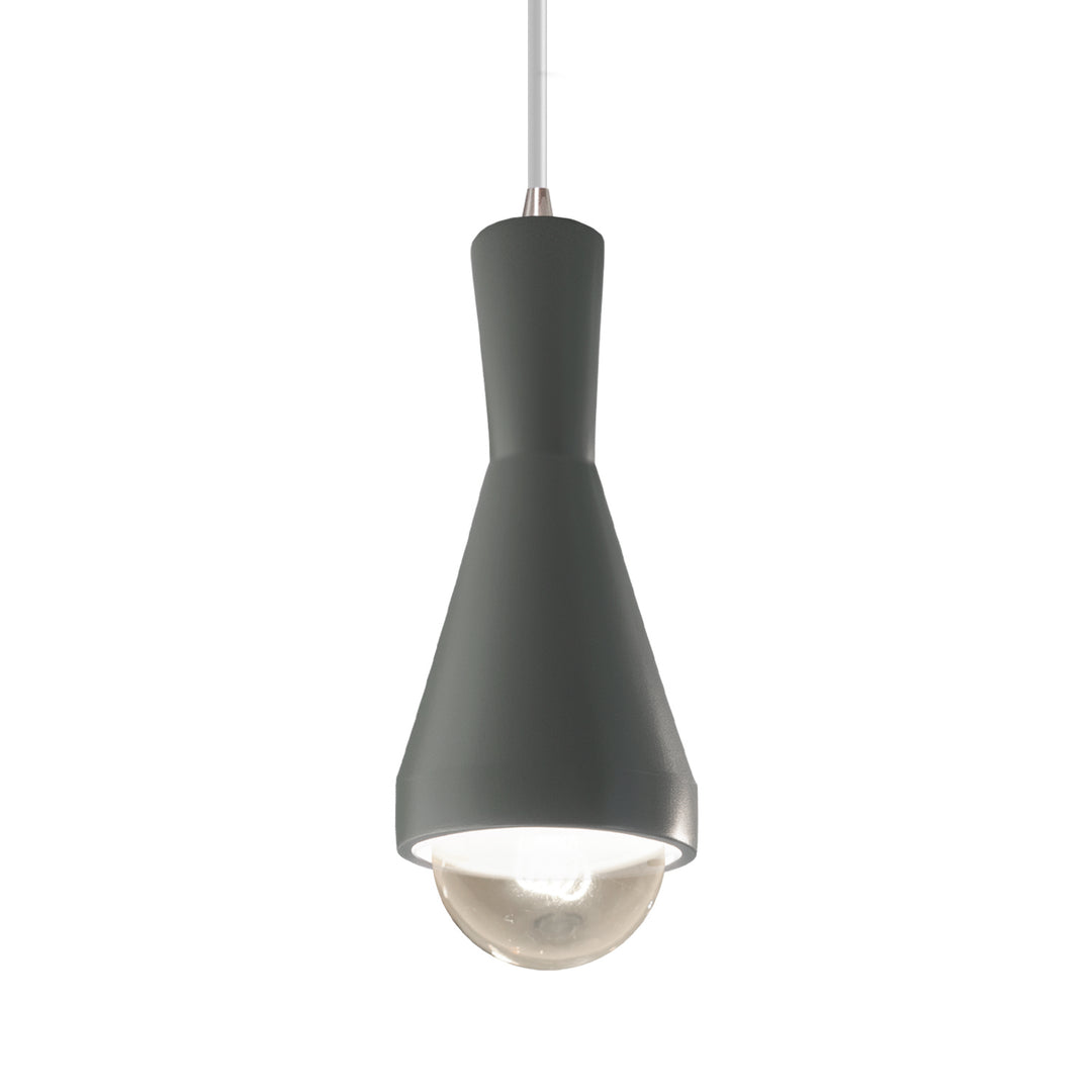 Justice Designs Radiance CER-6520-PWGN-NCKL-WTCD Pendant Light - Pewter Green