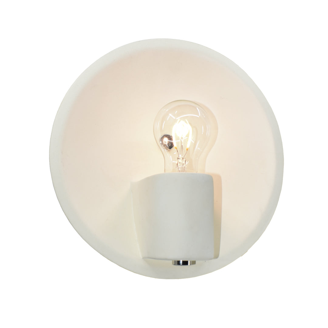 Justice Designs Ambiance CER-7051-BIS-NCKL Wall Light - Bisque