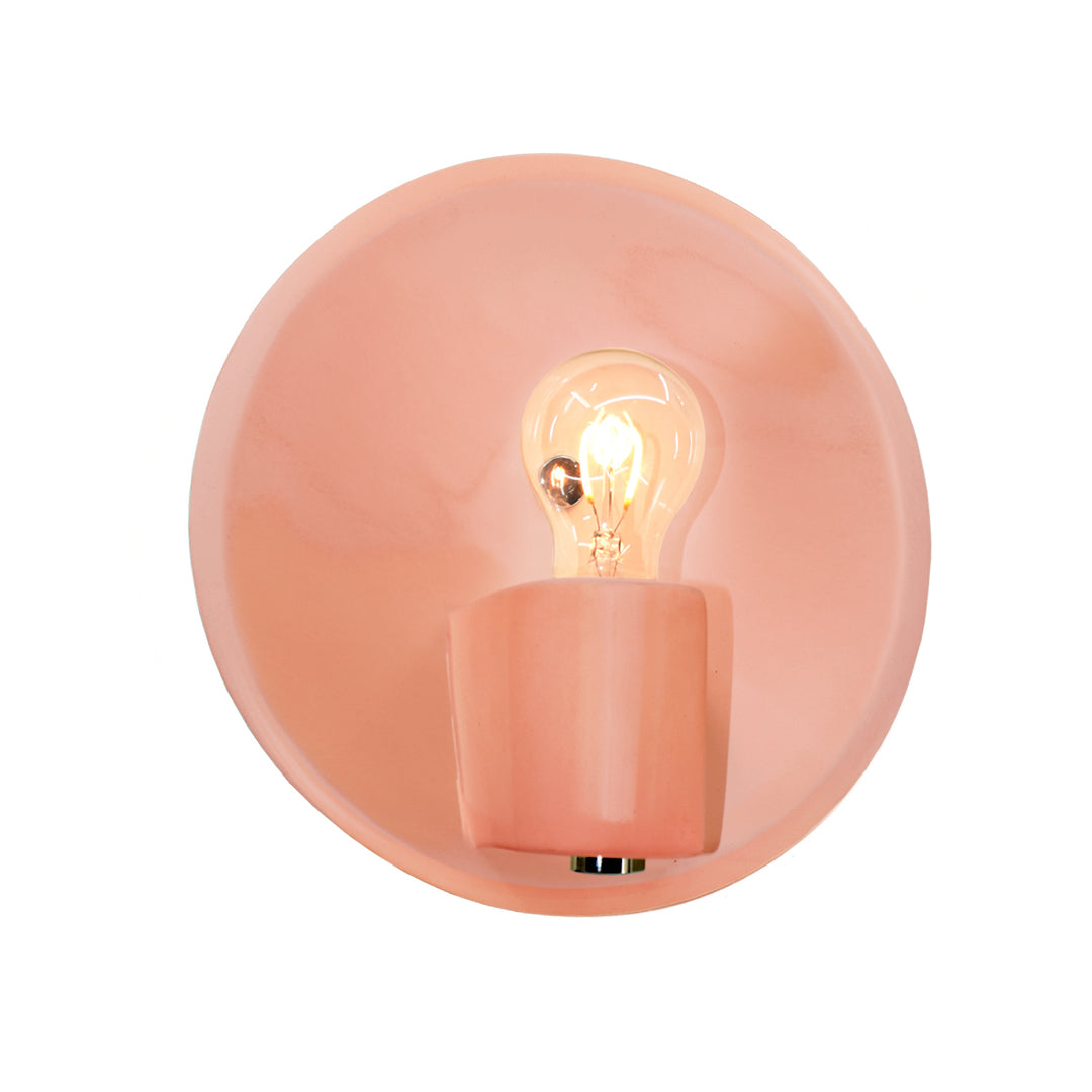 Justice Designs Ambiance CER-7051-BSH-NCKL Wall Light - Gloss Blush