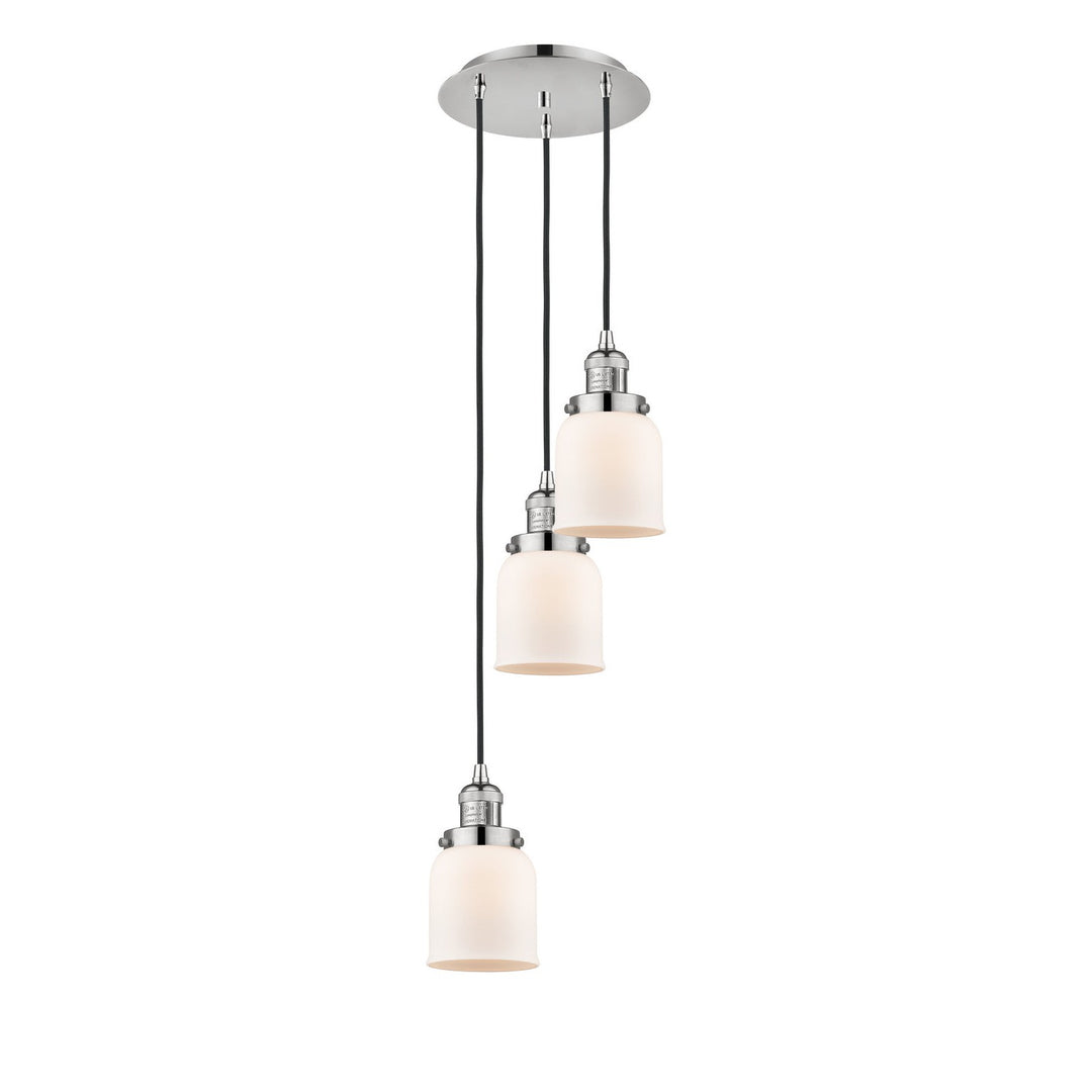 Innovations Franklin Restoration 113F-3P-PN-G51 Pendant Light - Polished Nickel