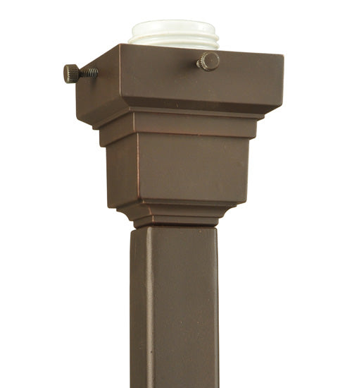 Meyda Tiffany Lighting 128907 Mission One Light Torchiere Utility Light Bronze / Dark