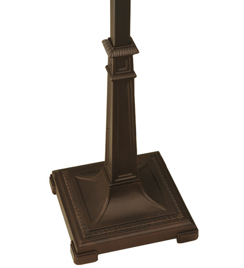 Meyda Tiffany Lighting 128907 Mission One Light Torchiere Utility Light Bronze / Dark