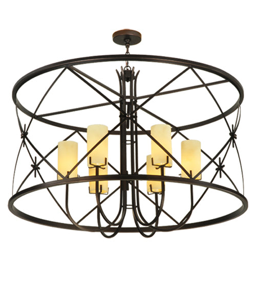 Meyda Tiffany Penelope 128923 Chandelier Light - Mahogany Bronze