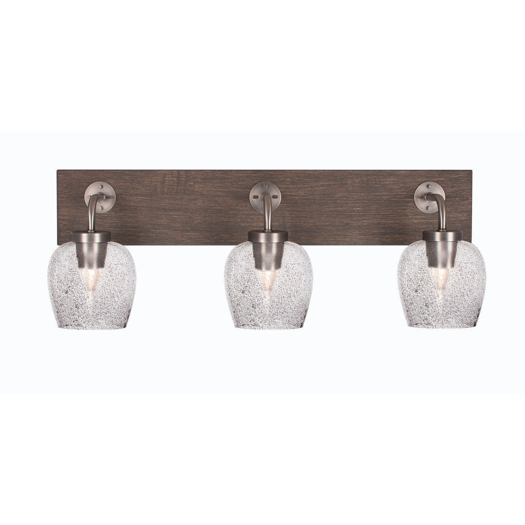Toltec Oxbridge 1773-gpdw-4812 Bath Vanity Light 27 in. wide - Graphite & Painted Distressed Wood-look
