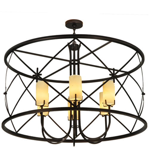 Meyda Tiffany Penelope 128923 Chandelier Light - Mahogany Bronze