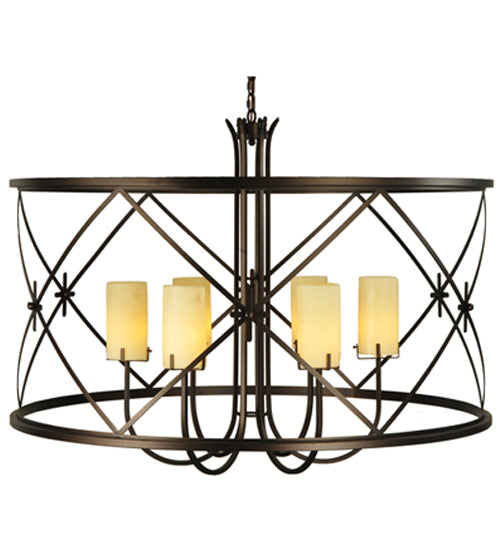 Meyda Tiffany Penelope 128923 Chandelier Light - Mahogany Bronze