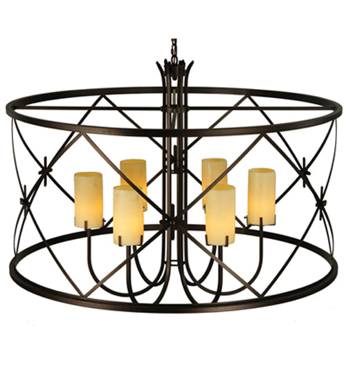 Meyda Tiffany Penelope 128923 Chandelier Light - Mahogany Bronze