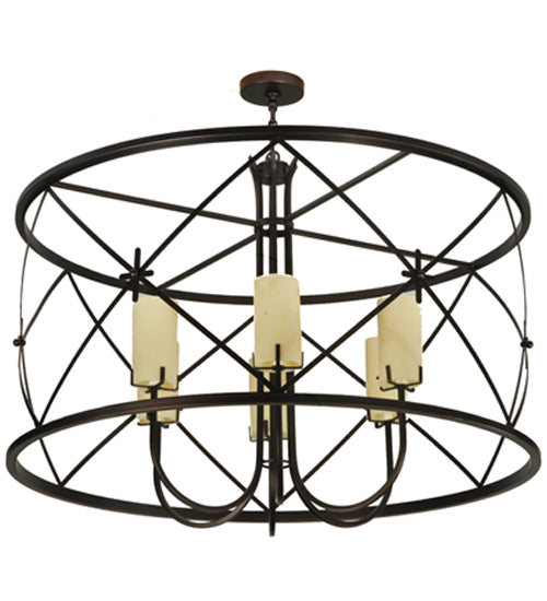 Meyda Tiffany Penelope 128923 Chandelier Light - Mahogany Bronze