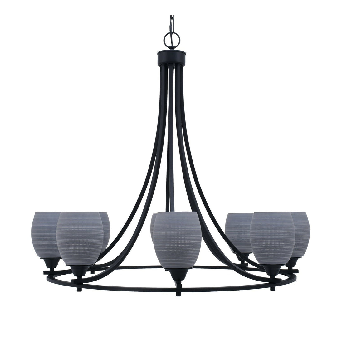 Toltec Paramount 3408-mb-4022 Chandelier Light - Matte Black
