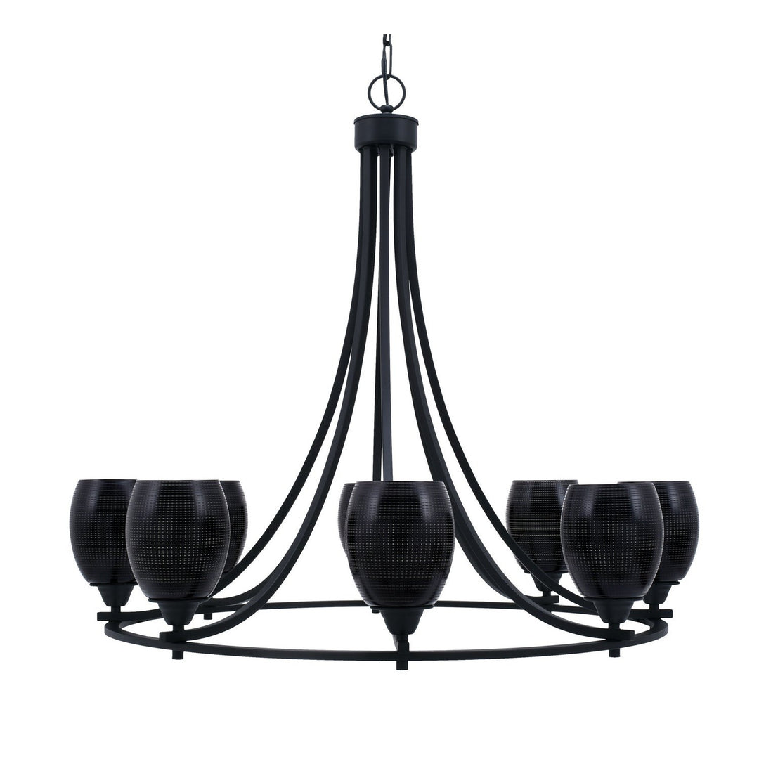 Toltec Paramount 3408-mb-4029 Chandelier Light - Matte Black