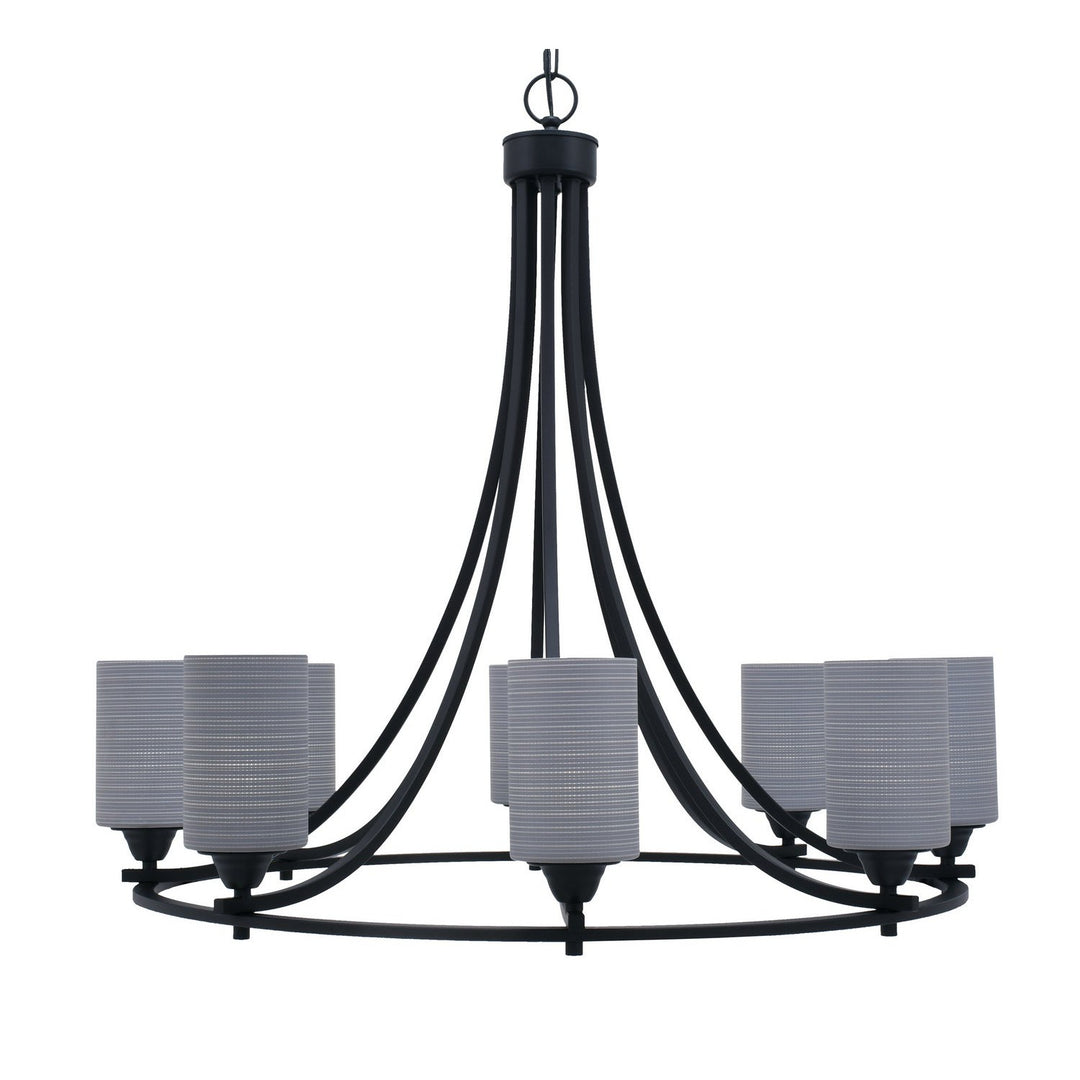 Toltec Paramount 3408-mb-4062 Chandelier Light - Matte Black