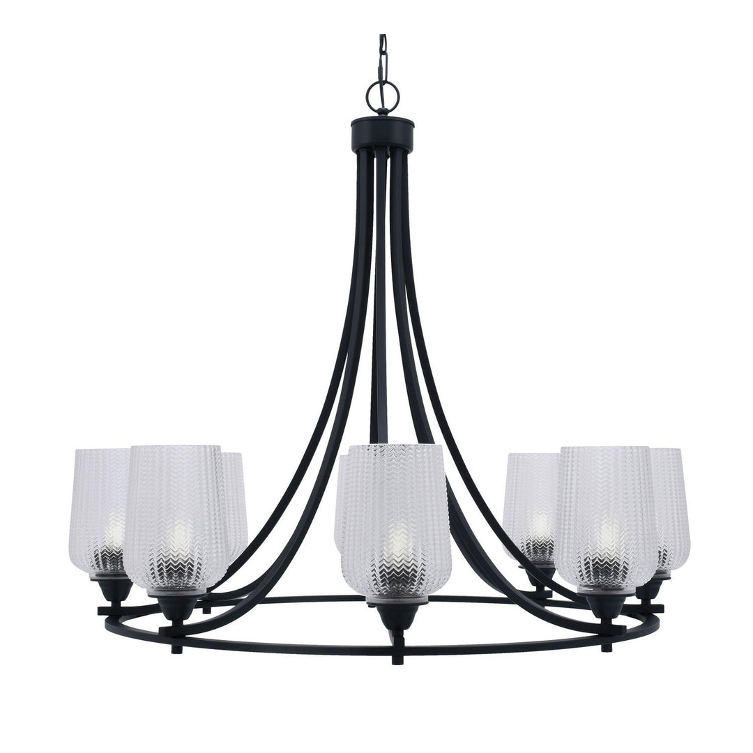 Toltec Paramount 3408-mb-4250 Chandelier Light - Matte Black