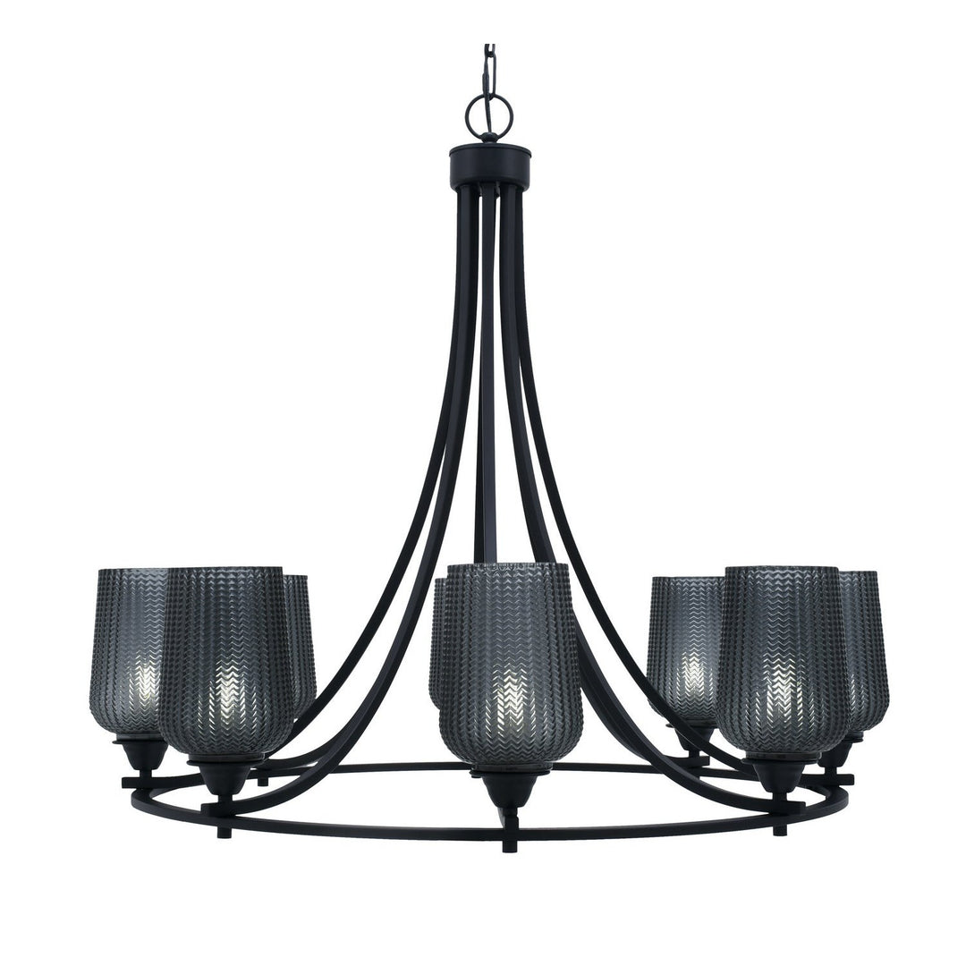 Toltec Paramount 3408-mb-4252 Chandelier Light - Matte Black