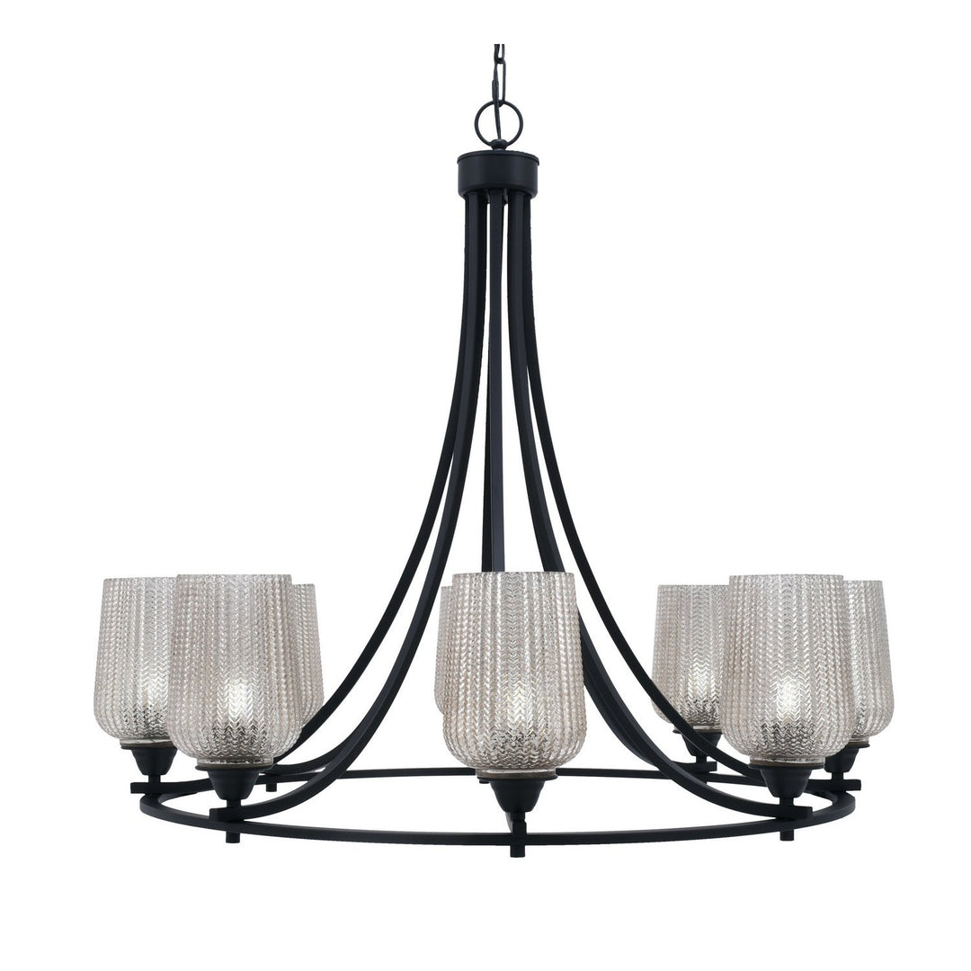 Toltec Paramount 3408-mb-4253 Chandelier Light - Matte Black