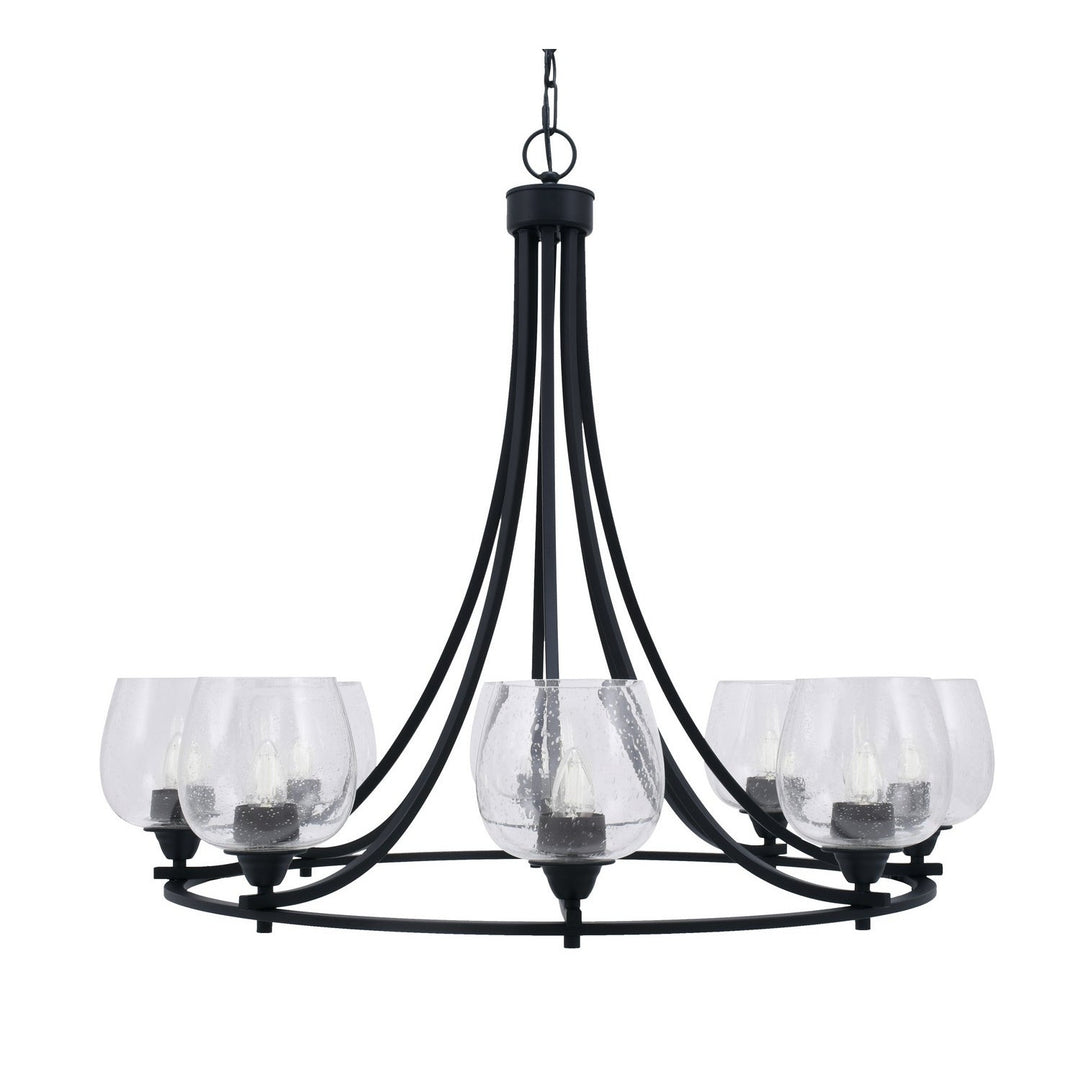 Toltec Paramount 3408-mb-4810 Chandelier Light - Matte Black