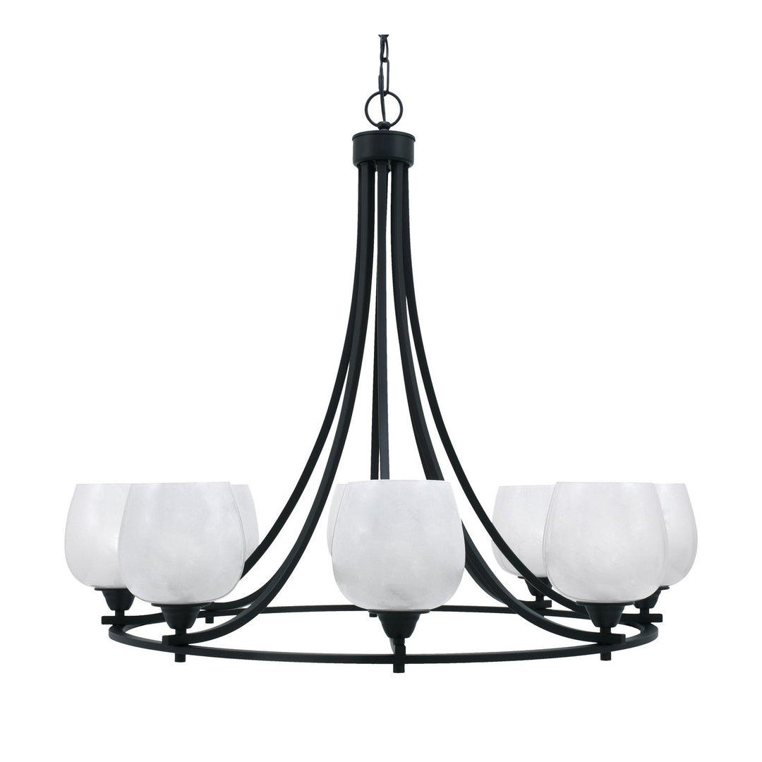 Toltec Paramount 3408-mb-4811 Chandelier Light - Matte Black