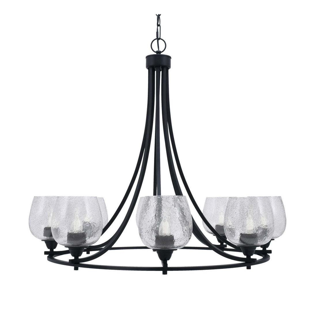 Toltec Paramount 3408-mb-4812 Chandelier Light - Matte Black