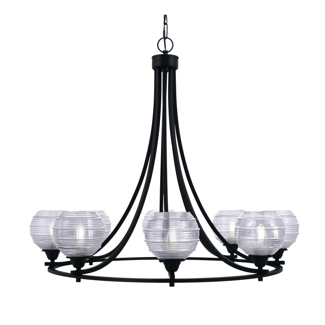 Toltec Paramount 3408-mb-5110 Chandelier Light - Matte Black
