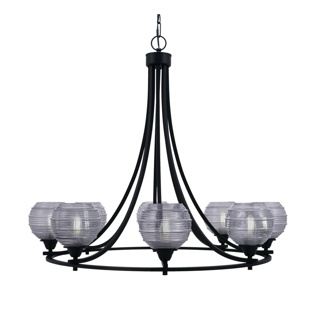Toltec Paramount 3408-mb-5112 Chandelier Light - Matte Black
