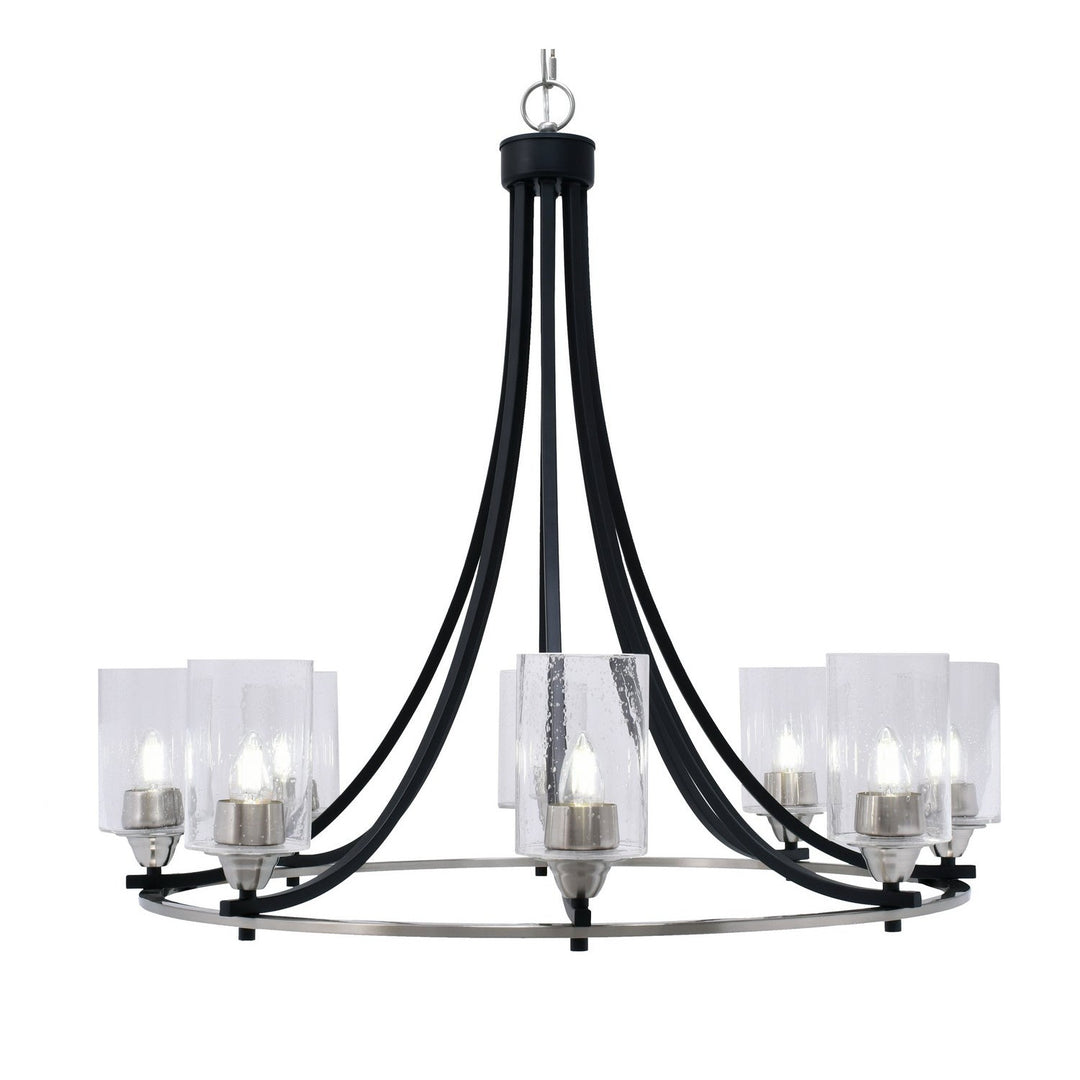 Toltec Paramount 3408-mbbn-300 Chandelier Light - Matte Black & Brushed Nickel