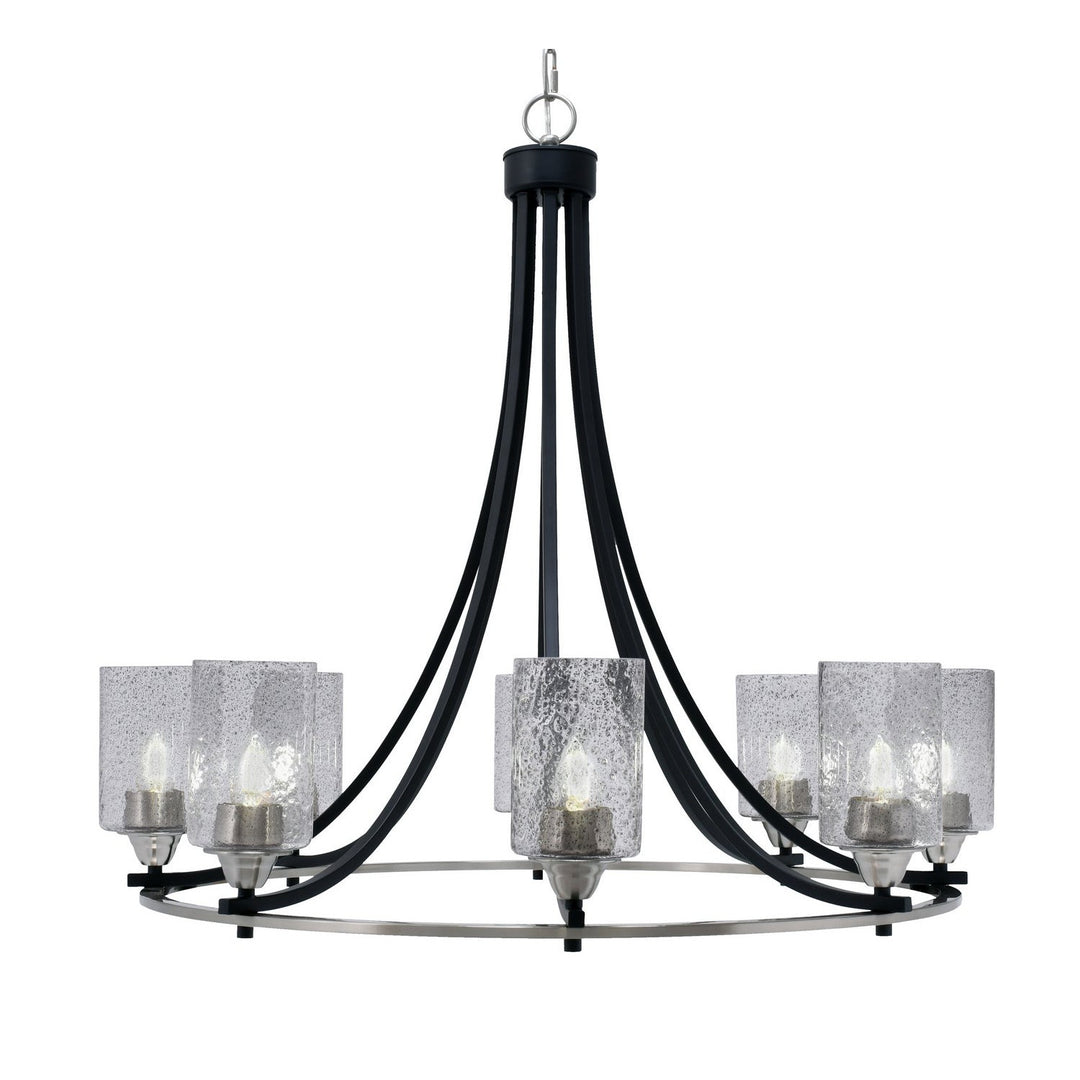 Toltec Paramount 3408-mbbn-3002 Chandelier Light - Matte Black & Brushed Nickel