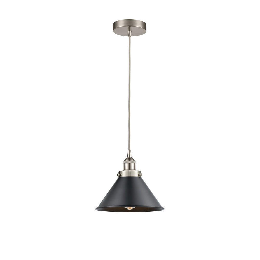 Innovations Edison 616-1PH-SN-M10-BK-LED Pendant Light - Brushed Satin Nickel