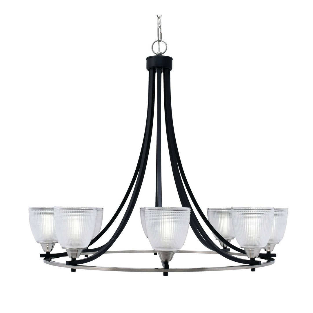 Toltec Paramount 3408-mbbn-500 Chandelier Light - Matte Black & Brushed Nickel