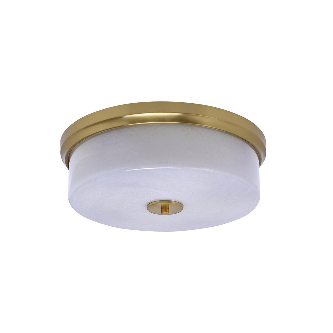 Toltec Flush Mounts 837-nab-1 Ceiling Light - New Age Brass