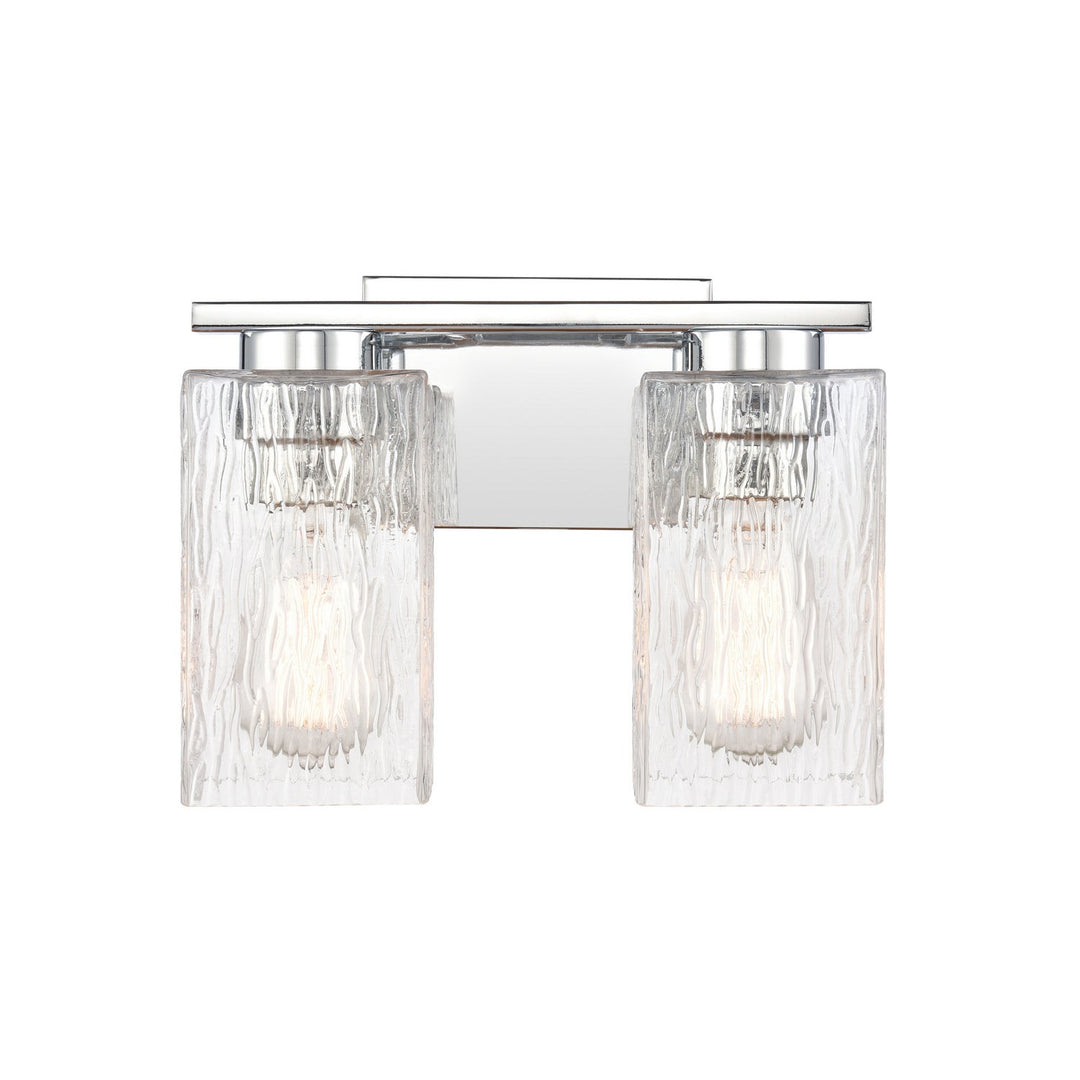 Innovations Auralume 419-2W-PC-CL-LED Bath Vanity Light 12 in. wide - Polished Chrome