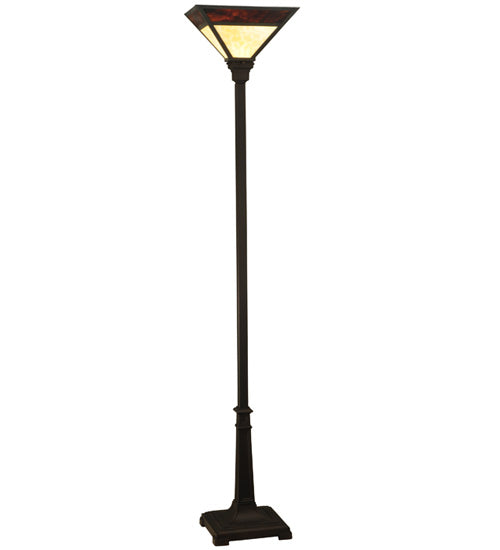 Meyda Tiffany Lighting 128955 Mission One Light Torchiere Lamp Bronze / Dark