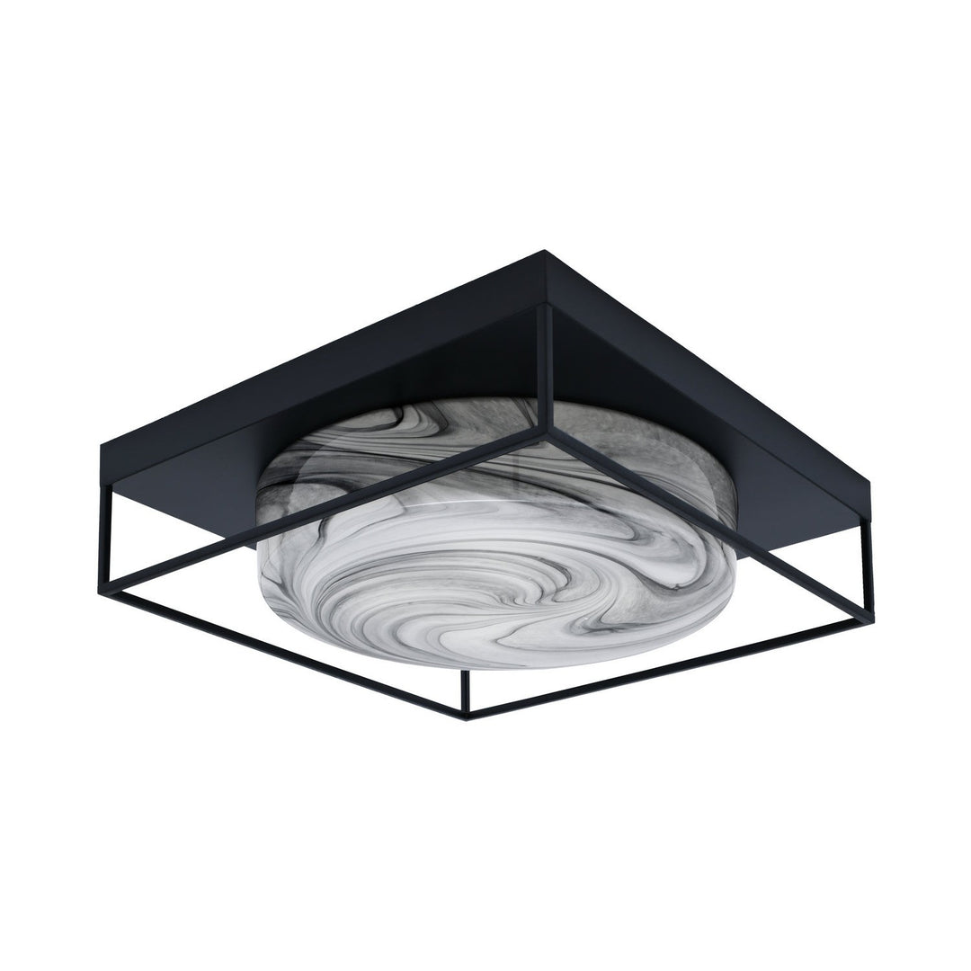 Toltec Flush Mounts 858-mb-9 Ceiling Light - Matte Black