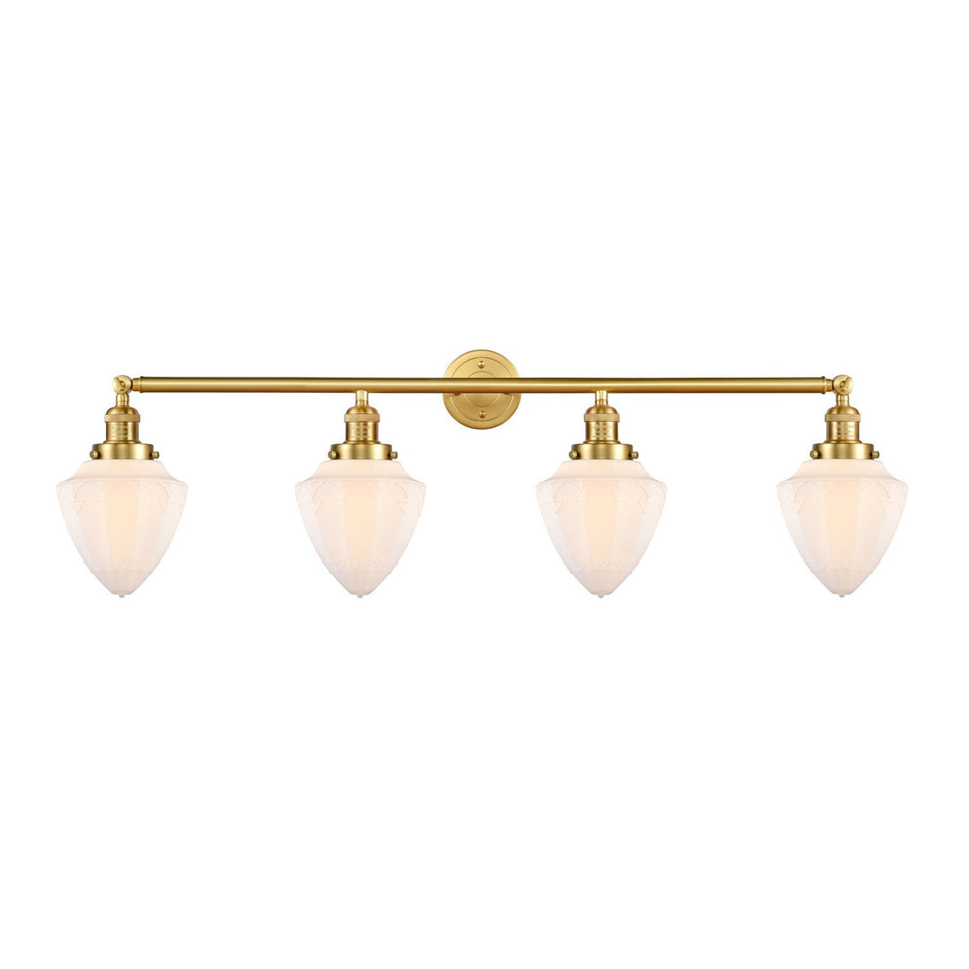 Innovations Franklin Restoration 215-SG-G661-7 Bath Vanity Light 46 in. wide - Satin Gold