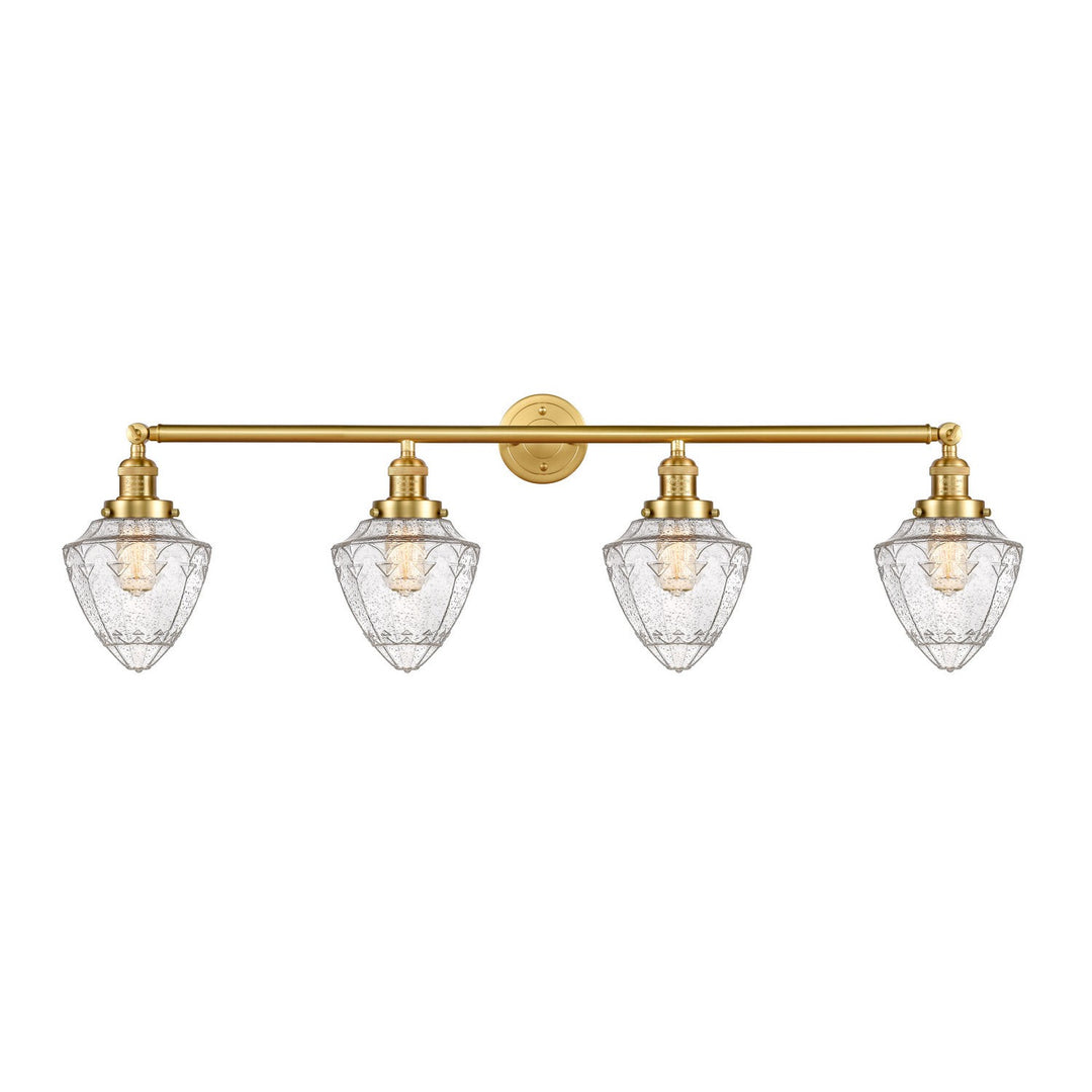 Innovations Franklin Restoration 215-SG-G664-7 Bath Vanity Light 46 in. wide - Satin Gold