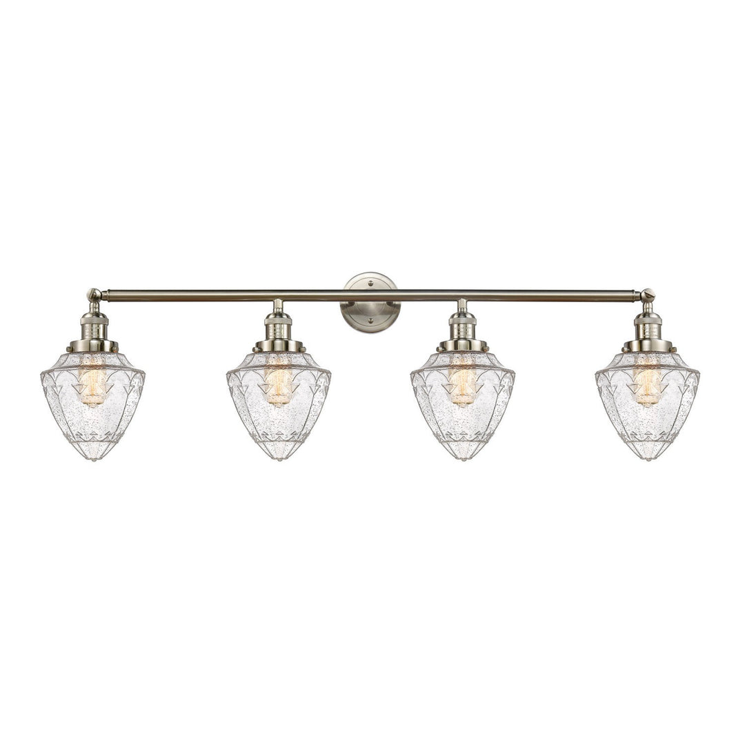 Innovations Franklin Restoration 215-SN-G664-7-LED Bath Vanity Light 46 in. wide - Brushed Satin Nickel