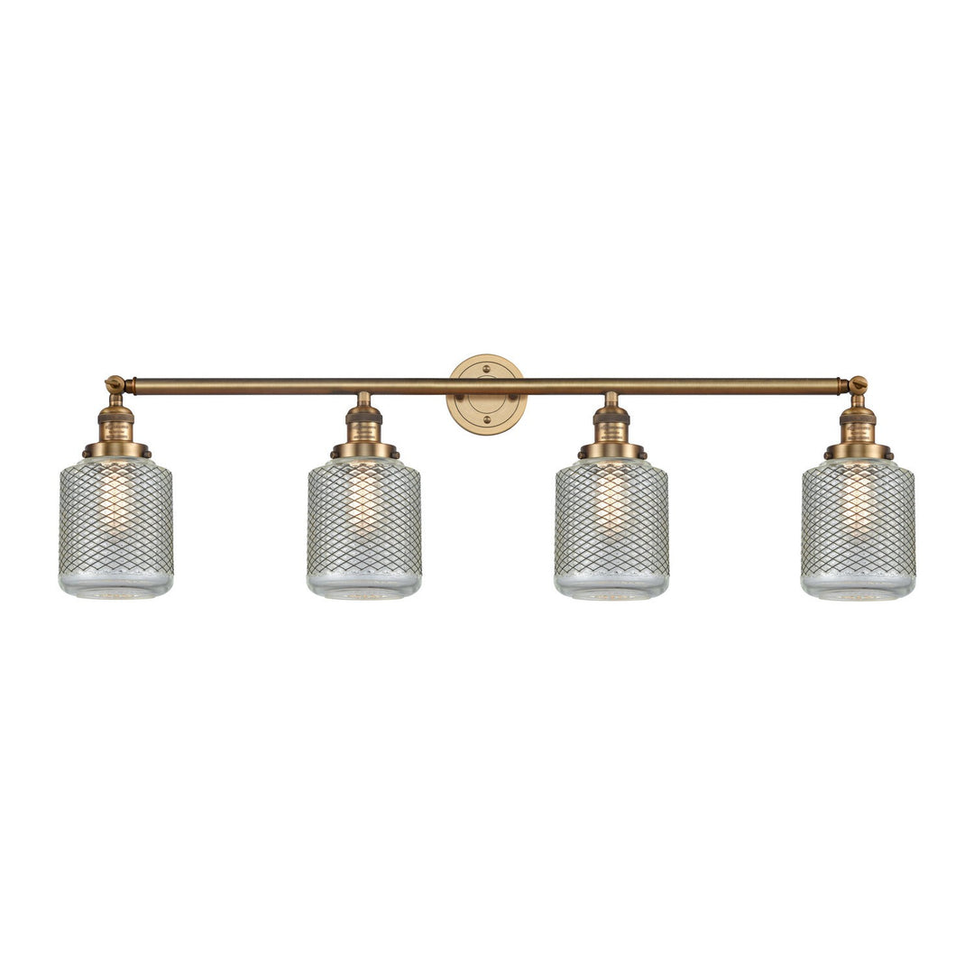 Innovations Franklin Restoration 215-BB-G262-LED Bath Vanity Light 44 in. wide - Brushed Brass