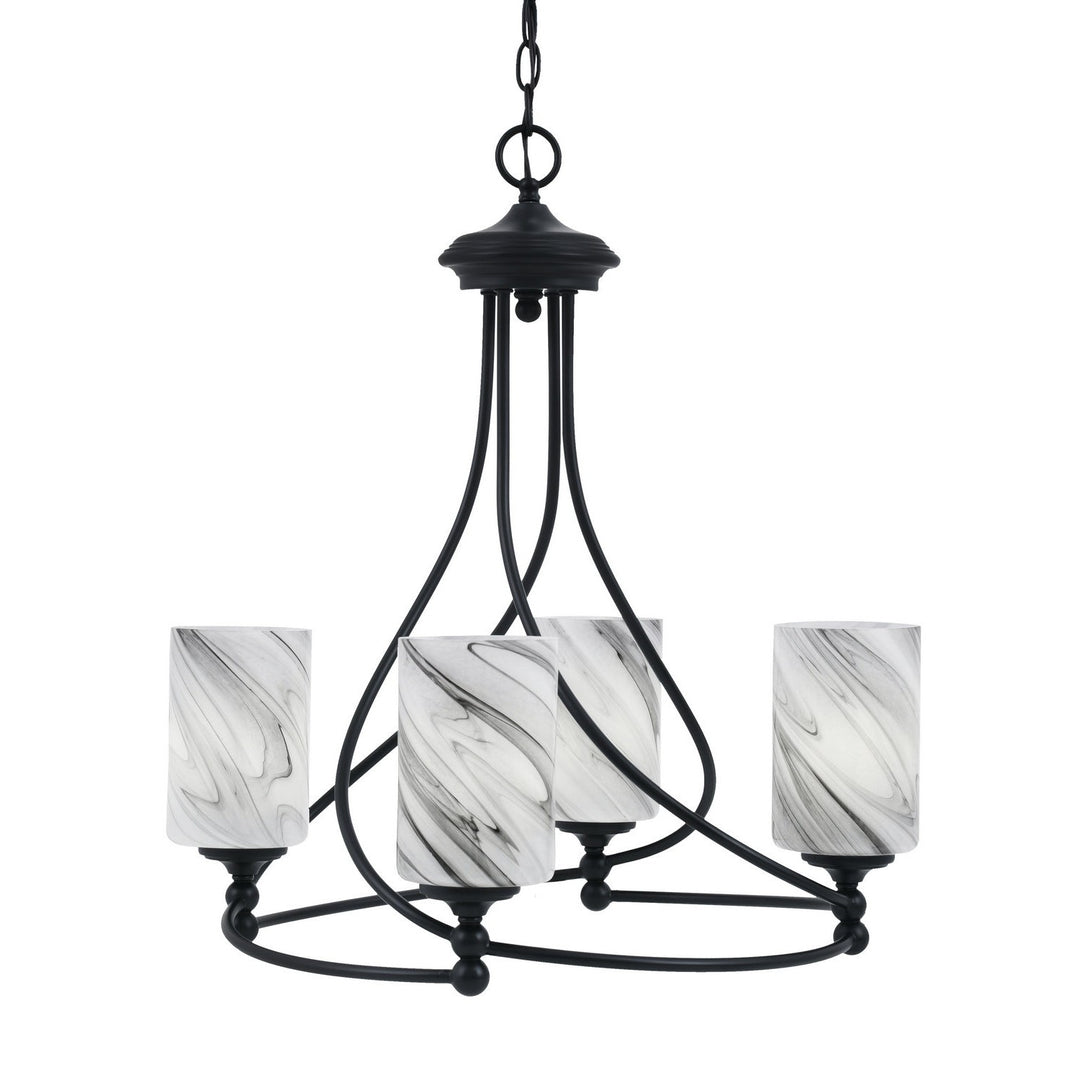 Toltec Capri 904-mb-3009 Chandelier Light - Matte Black