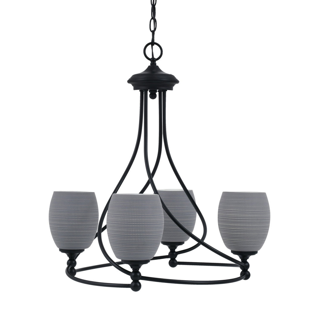 Toltec Capri 904-mb-4022 Chandelier Light - Matte Black