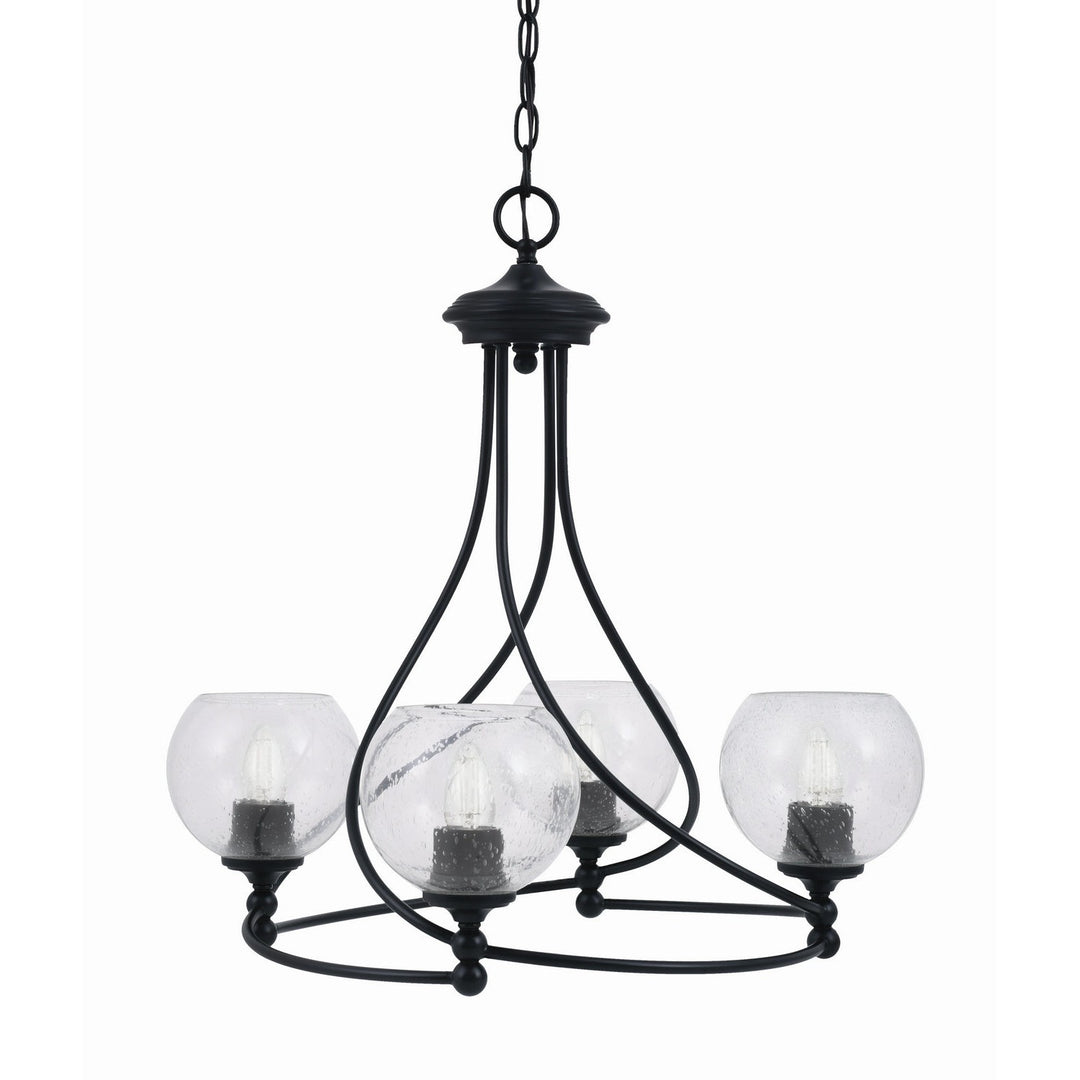 Toltec Capri 904-mb-4100 Chandelier Light - Matte Black