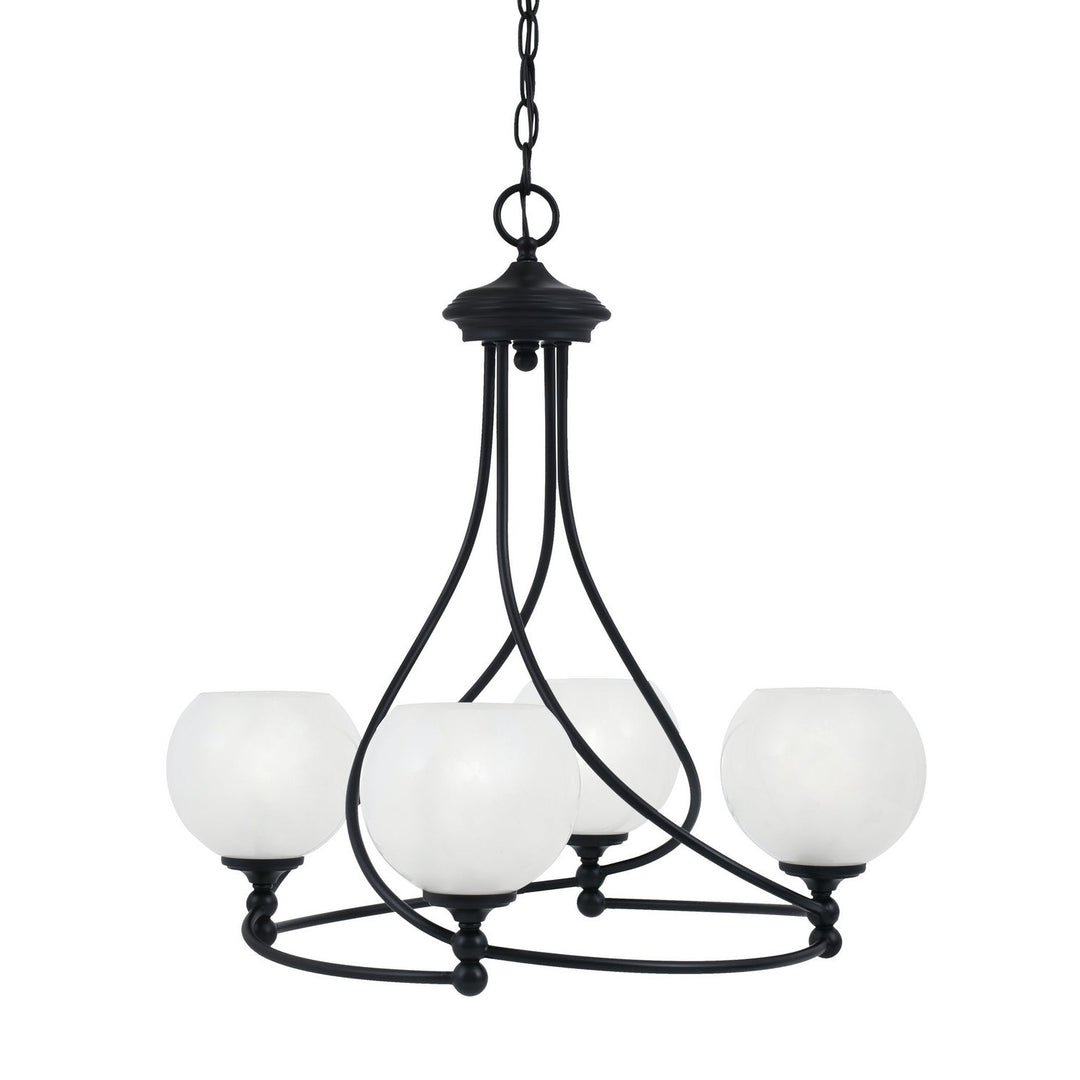 Toltec Capri 904-mb-4101 Chandelier Light - Matte Black