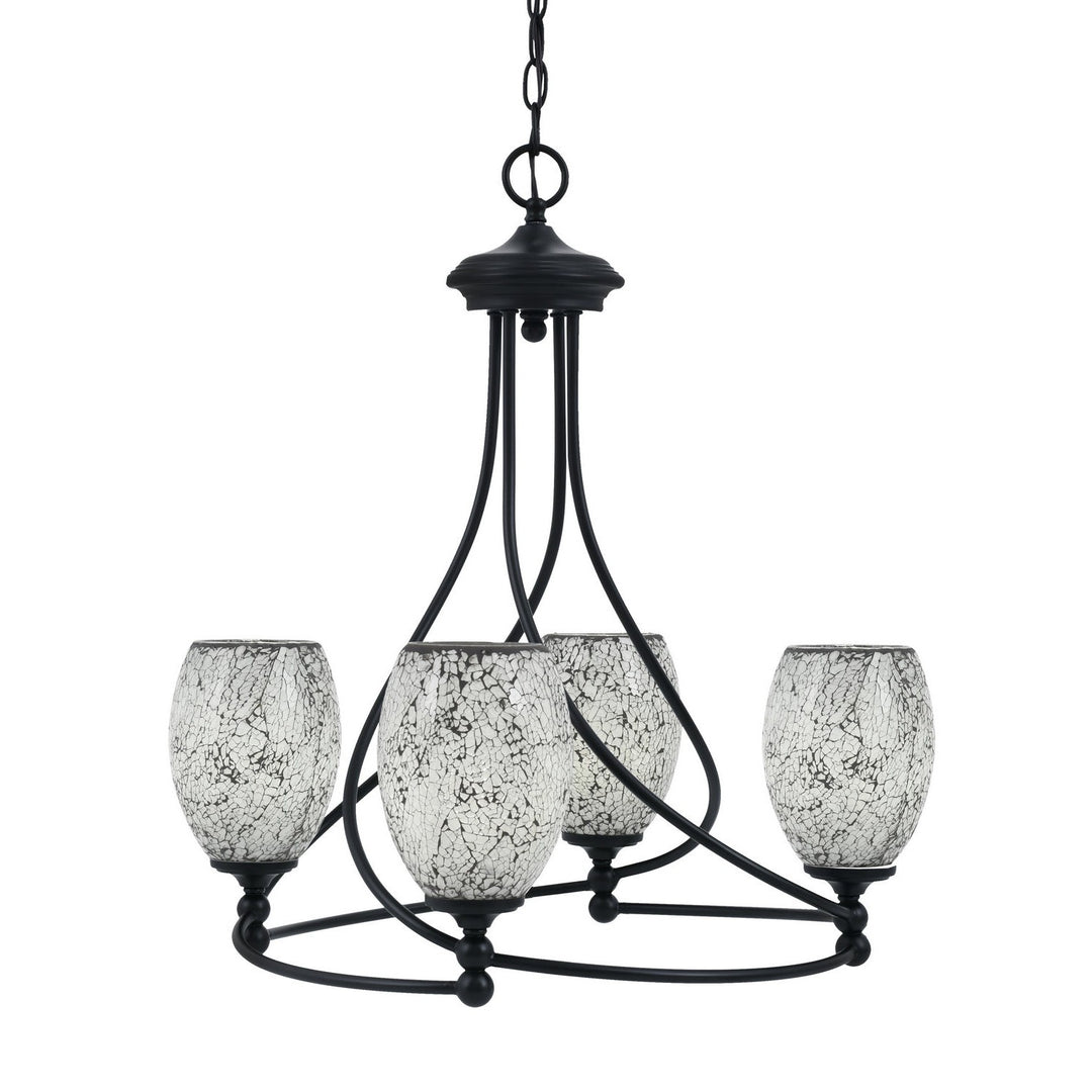 Toltec Capri 904-mb-4165 Chandelier Light - Matte Black