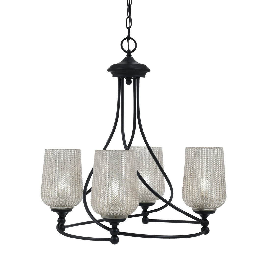 Toltec Capri 904-mb-4253 Chandelier Light - Matte Black