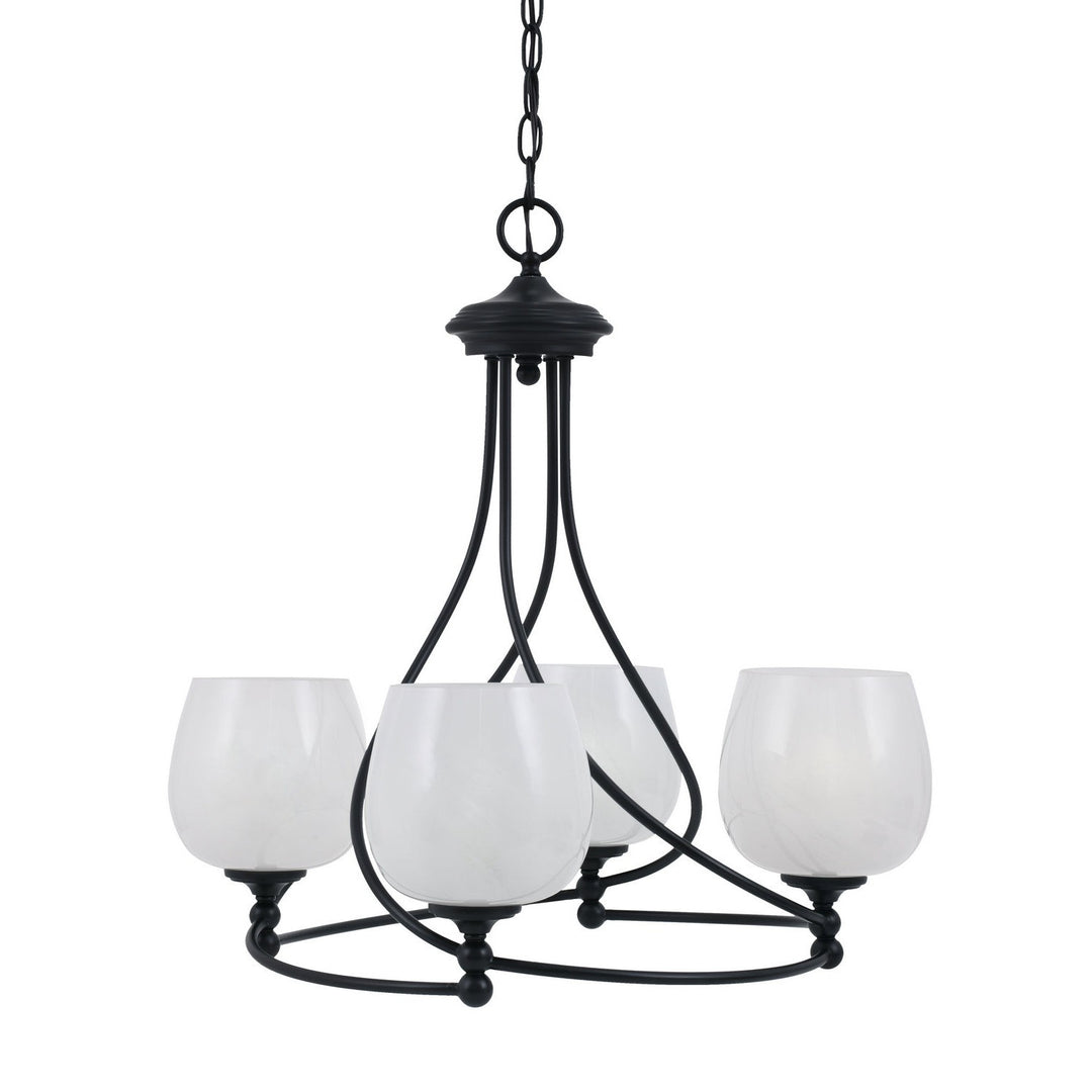 Toltec Capri 904-mb-4811 Chandelier Light - Matte Black
