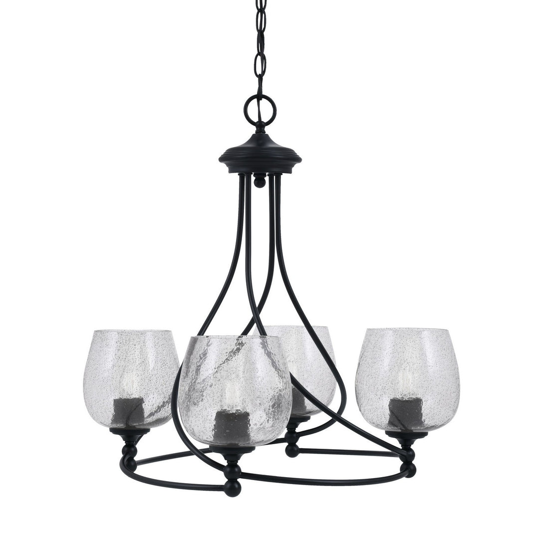 Toltec Capri 904-mb-4812 Chandelier Light - Matte Black