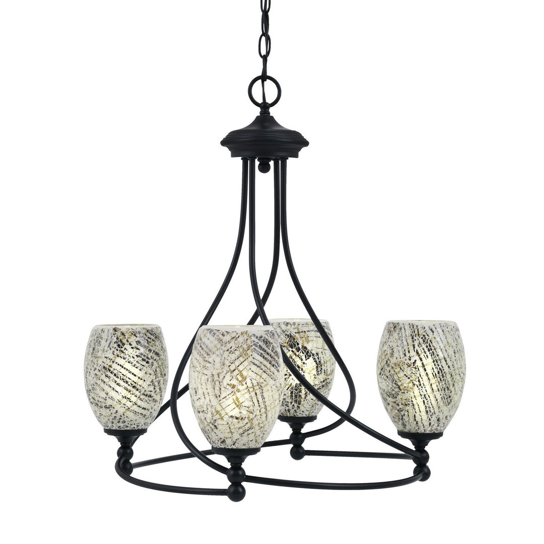 Toltec Capri 904-mb-5054 Chandelier Light - Matte Black