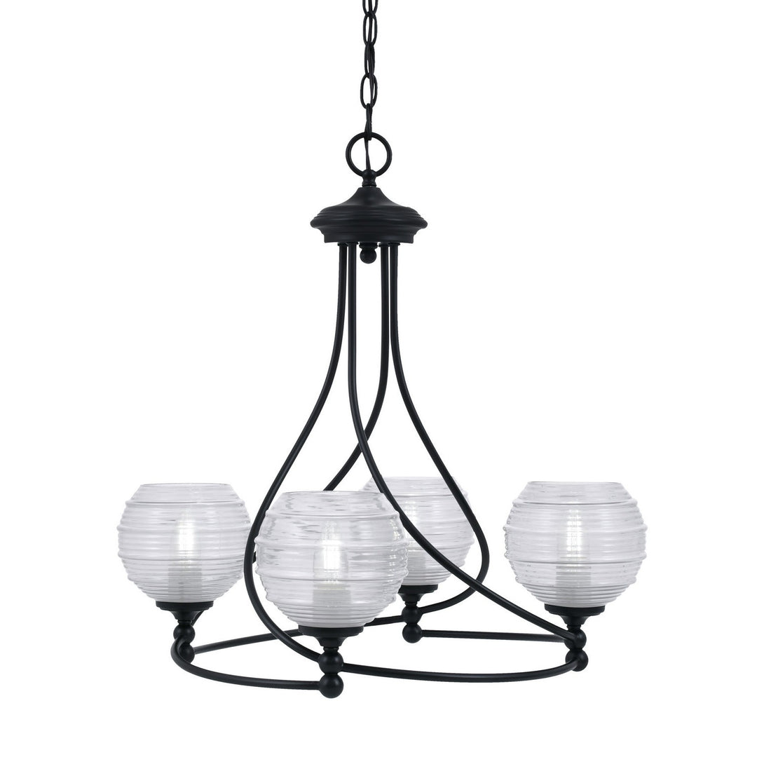 Toltec Capri 904-mb-5110 Chandelier Light - Matte Black