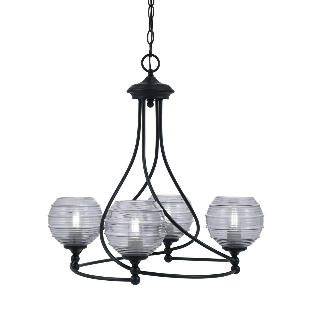 Toltec Capri 904-mb-5112 Chandelier Light - Matte Black