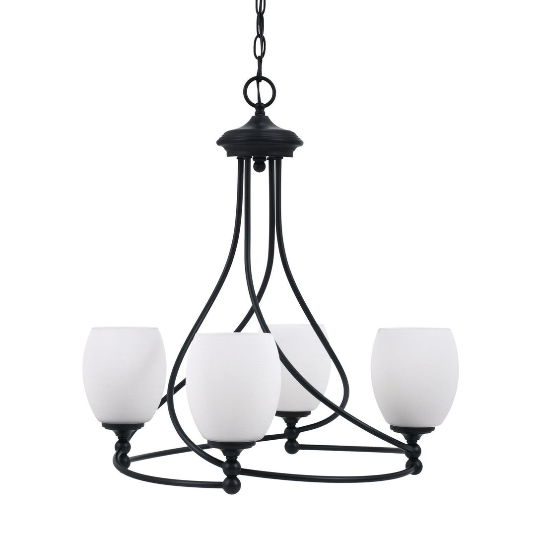 Toltec Capri 904-mb-615 Chandelier Light - Matte Black