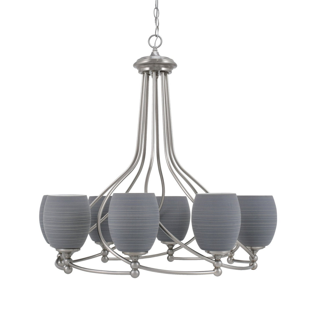 Toltec Capri 908-bn-4022 Chandelier Light - Brushed Nickel
